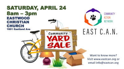 Make Room for Summer & the East CAN Community Yard Sale – April 24